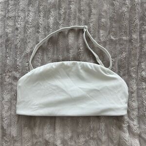 BuffBunny White Bandeau Sports Bra - XS